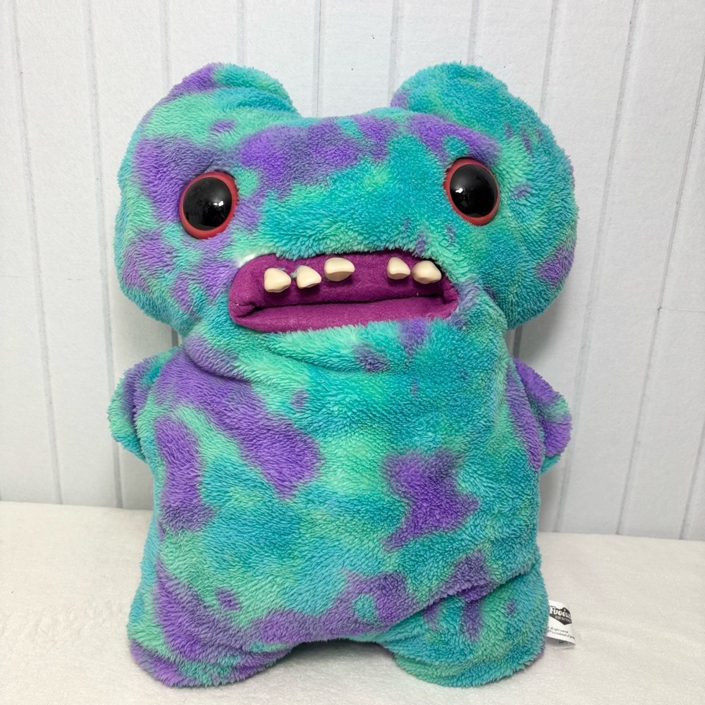 Fuggler -‎ Plush - Bigg Fuggs - Blue Purple Fleece Gap Tooth McGoo